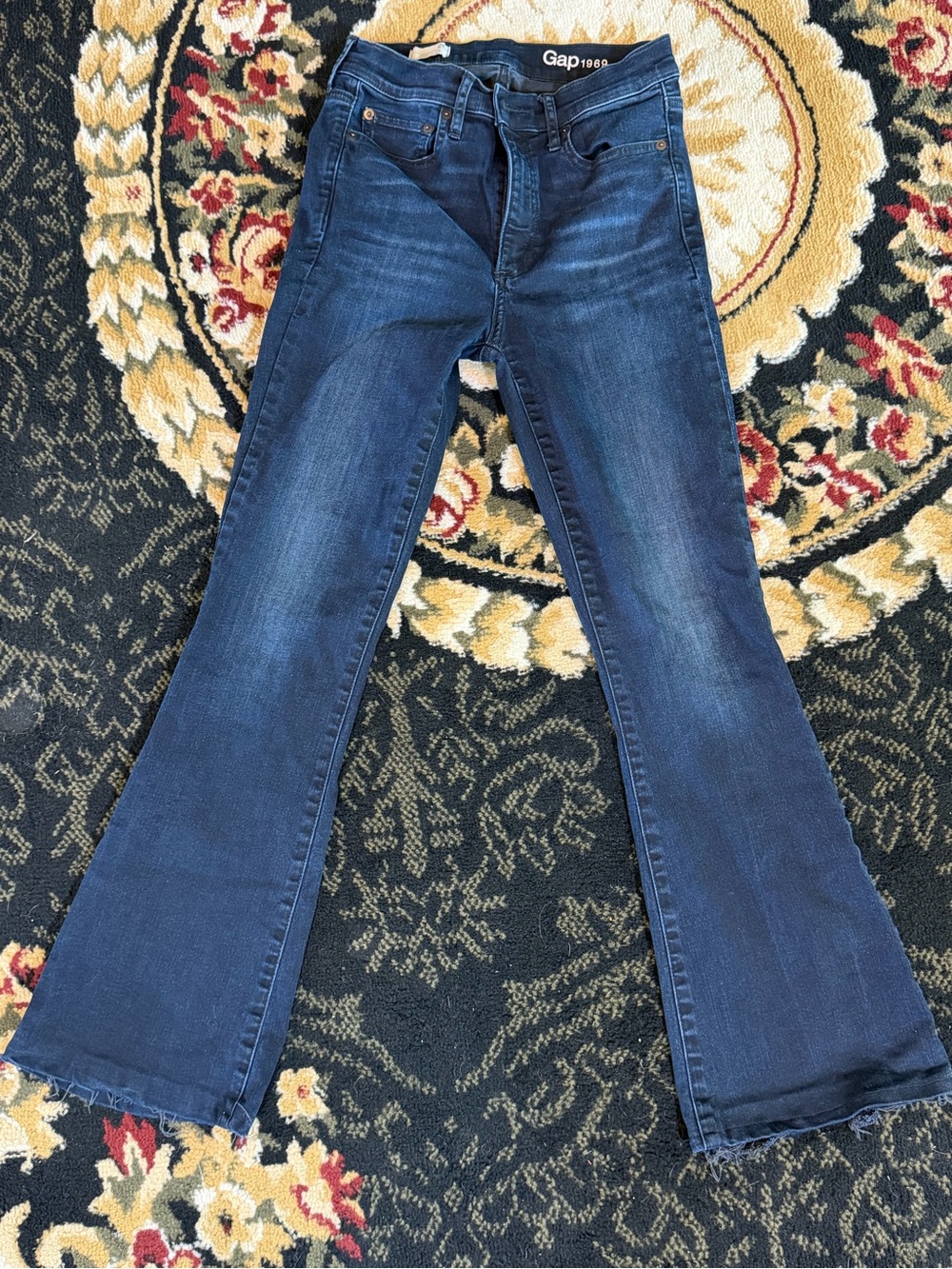 GAP Women's Indigo skinny Flare Jeans